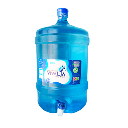Agua de mesa Vivalia de 20 litros con caño retornable