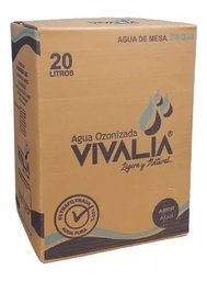 Agua Vivalia de 20 litros Caja descartable